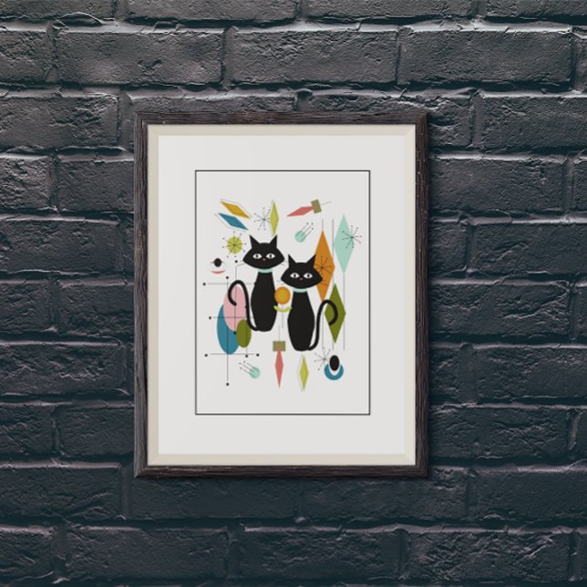 Niedliche Katzen Mitte des 20. Jahrhunderts Poster (Von Creator hochgeladen)