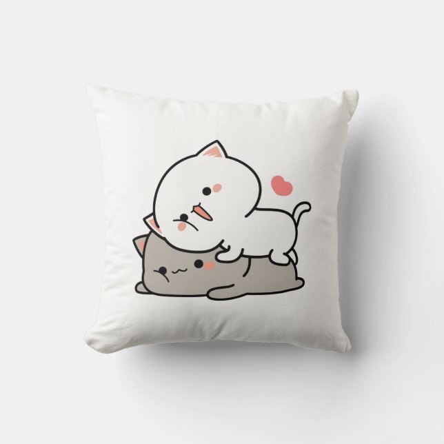 niedliche Katzen mochi Kissen (Vorderseite)