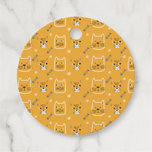 Niedliche Katzen Modernes Muster Geschenkanhänger