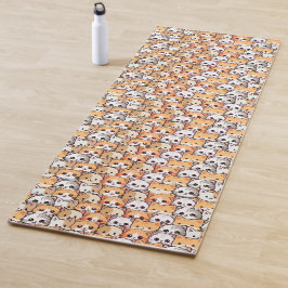 Niedliche Katzen Orangenkätzchen Yogamatte