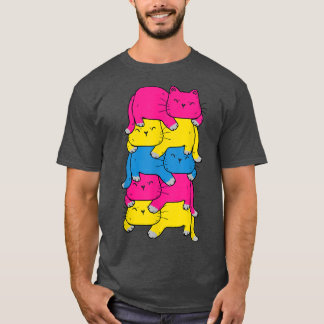 Niedliche Katzen-Pile-LGBT-Preis Monat  T-Shirt