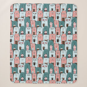 Niedliche Katzen Sherpa Blanket Sherpadecke