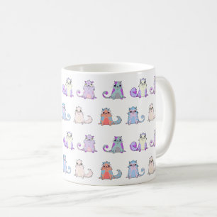 Niedliche Katzen sind Kryptokitten Muster 1 Kaffeetasse
