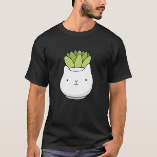 Niedliche Katzen-Sukkulenten-Vase T-Shirt