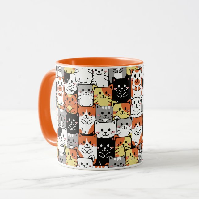 Niedliche Katzen Tasse (Vorderseite Links)