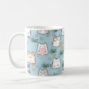 Niedliche Katzen-Tasse - Adventure Cartoon Cats on Kaffeetasse