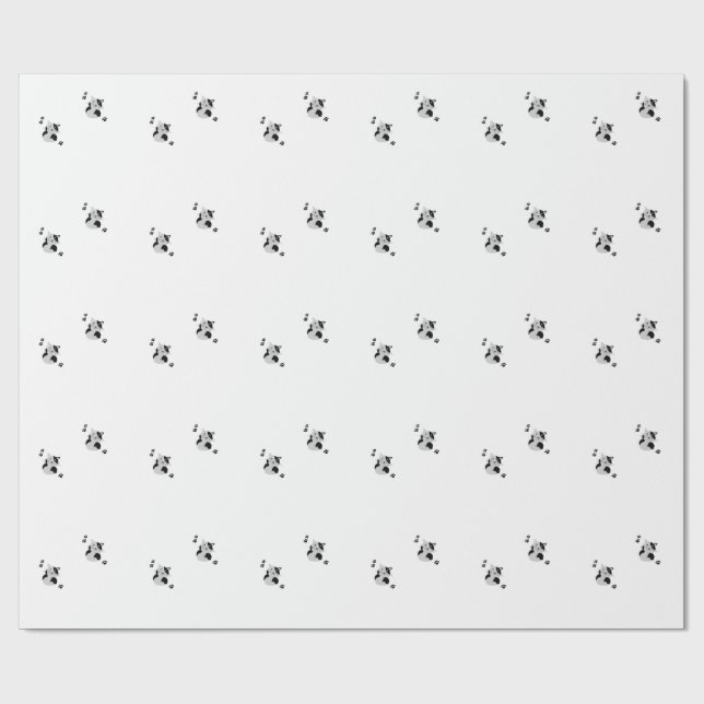 Niedliche Katzen-Tasse Geschenkpapier (Flach)