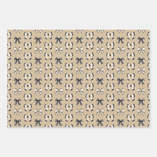 Niedliche Katzen und GeisterHalloween Geschenkpapier Set (Vorderseite)