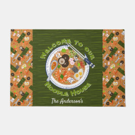 Niedliche Katzen und Ramen Fußmatte