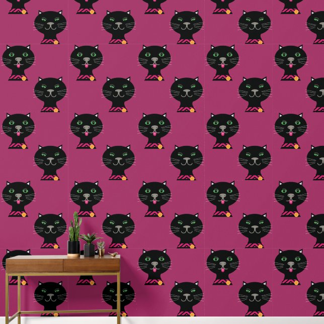 Niedliche Katzen Wallpaper Tapete (Hausflur)
