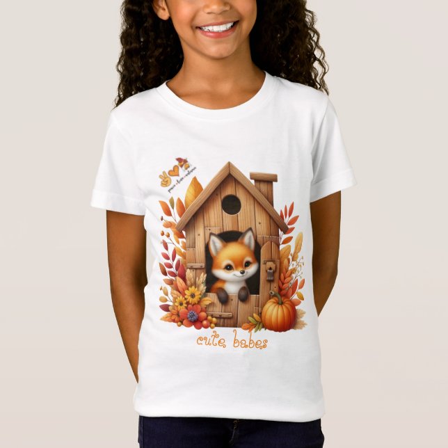 niedliche Katzenbabys Herbstfuchs T-Shirt (Vorderseite)