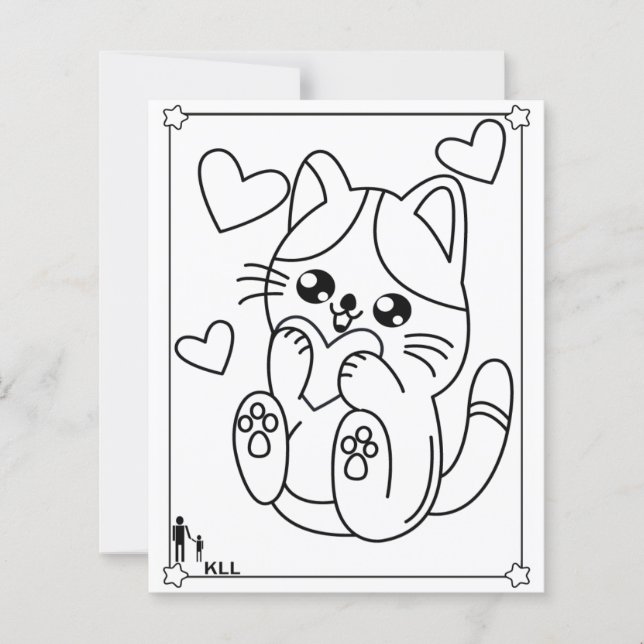 Niedliche Katzenfarbe (Vorderseite)