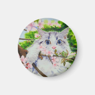 Niedliche Katzenfarbe Magnet