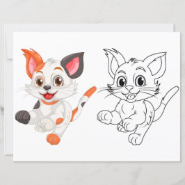 Niedliche Katzenfarbseite