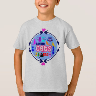 😻 🐾 ↷ Niedliche katzenfreundliche Familie erdfre T-Shirt
