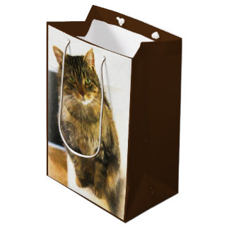 Niedliche Katzengeschenk Mittlere Geschenktüte