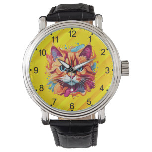 Niedliche Katzengesicht-87002 Armbanduhr