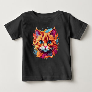 Niedliche Katzengesicht-87002 Baby T-shirt