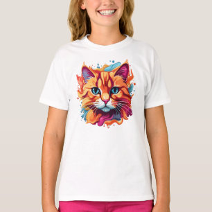 Niedliche Katzengesicht-87002 T-Shirt