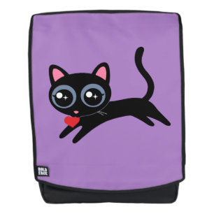Niedliche Katzenkatze Herzdiebstahl für Mädchen Rucksack