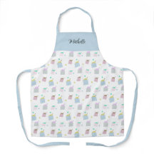 Niedliche Katzenkatze Illustrationsmuster Monogram