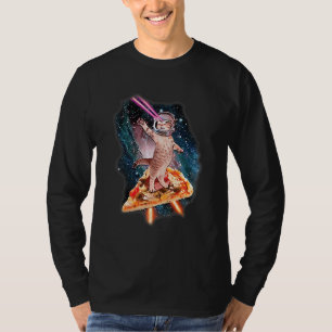 Niedliche Katzenkatze mit Laserstrahl-Augen-Galaxi T-Shirt