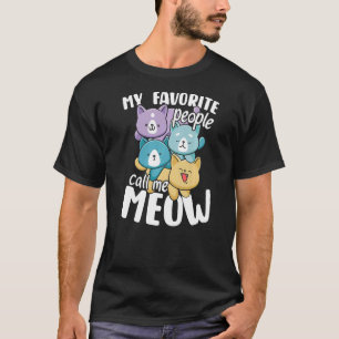 Niedliche Katzenkatzenliebhaber nennen mich Methan T-Shirt