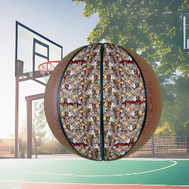 Niedliche Katzenkollage Basketball