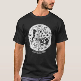 Niedliche Katzenleiden Bakterienmikrobiologie T-Shirt