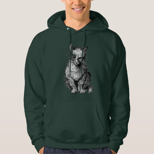 Niedliche Katzenmänner T - Shirt Sweatshirt (Vorderseite)