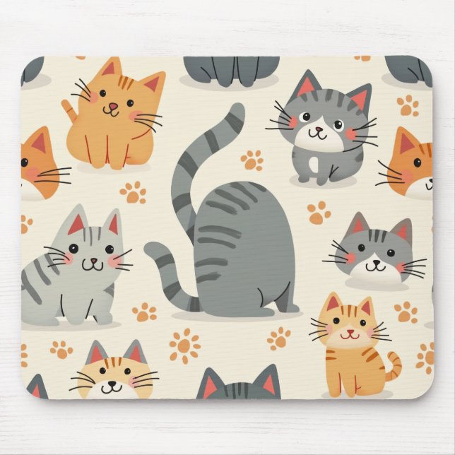niedliche Katzenmaus Mousepad (Vorne)