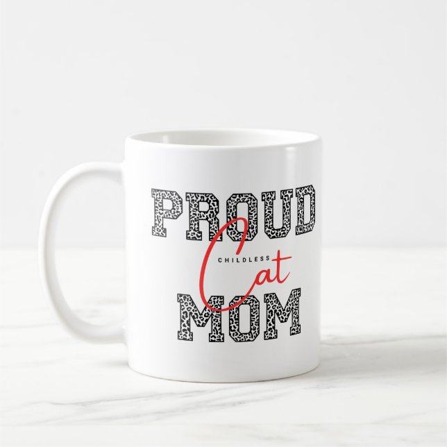 Niedliche Katzenmutter Kaffeetasse (Links)