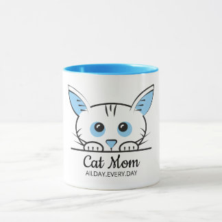 Niedliche Katzenmutter-Kaffeetasse Tasse