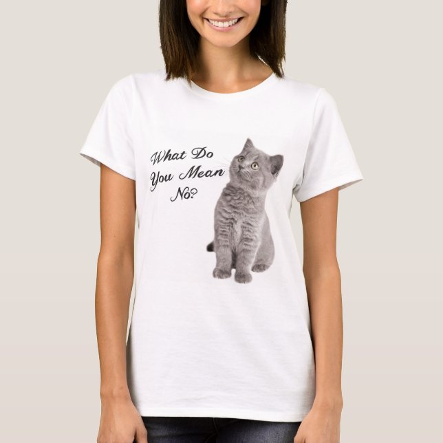 Niedliche Katzenoberseite T-Shirt (Vorderseite)