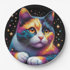 Niedliche Katzenpapiertafel! Pappteller