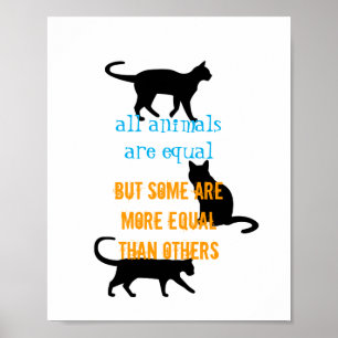 niedliche Katzenposter Zitadenkunst für Katzenlieb Poster