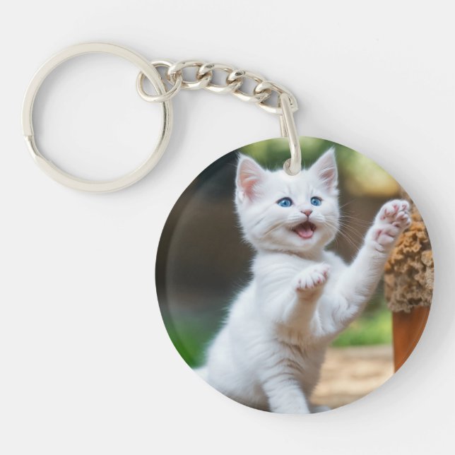 Niedliche KatzenSchlüsselkette Schlüsselanhänger (Vorderseite)