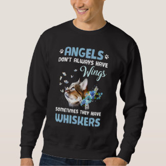 Niedliche Katzenschmetterlinge Blume Angels Nicht  Sweatshirt