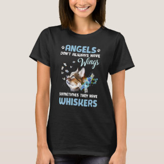 Niedliche Katzenschmetterlinge Blume Angels Nicht  T-Shirt