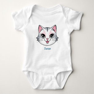 Niedliche Katzentiere Haustiere Cartoon Geburtstag Baby Strampler