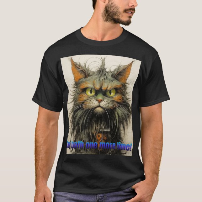 Niedliche Katzenwüste T-Shirt (Vorderseite)