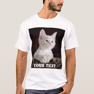 Niedliche Katzenzugehörigkeit Hinzufügen von Fot T-Shirt