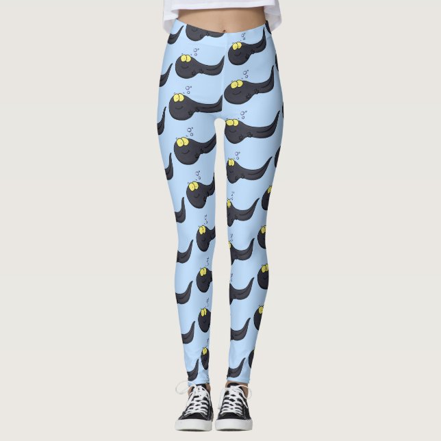 Niedliche Kaulquappen-Cartoon-Abbildung Leggings (Vorderseite)