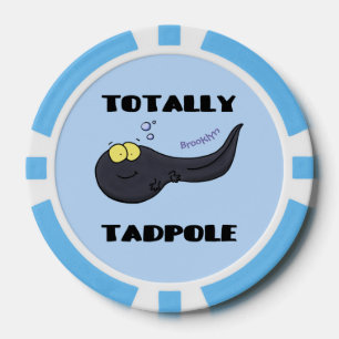 Niedliche Kaulquappen-Cartoon-Abbildung Pokerchips
