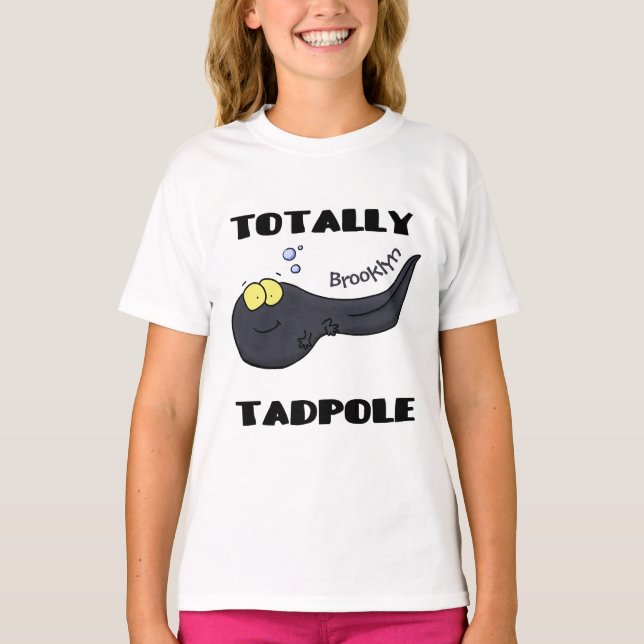 Niedliche Kaulquappen-Cartoon-Abbildung T-Shirt (Vorderseite)