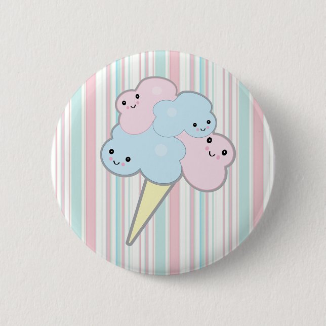 niedliche Kawaii-Baumwolle Button (Vorderseite)