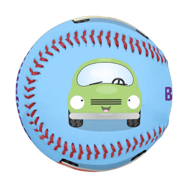 Niedliche Kawaii-Cartoon Baseball (Vorderseite Links)