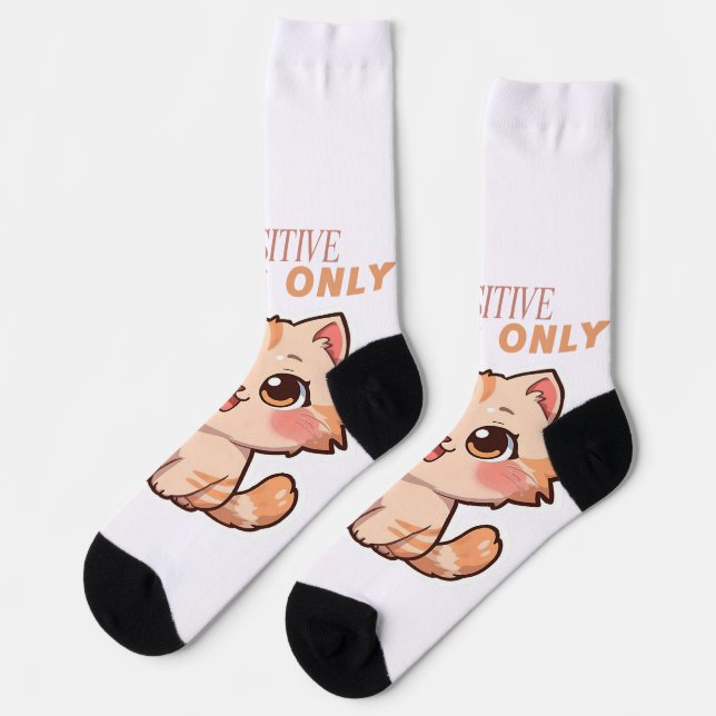 Niedliche Kawaii Cat Design Socken (Linkes Detail)