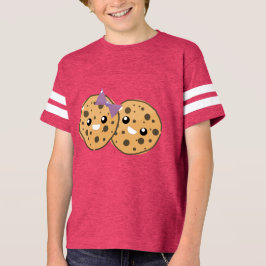 Niedliche Kawaii Chocolate Chip Cookie Couple T-Shirt