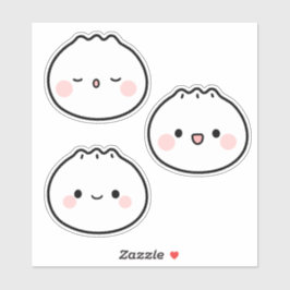Niedliche Kawaii Dumpling koreanische Lebensmittel Aufkleber